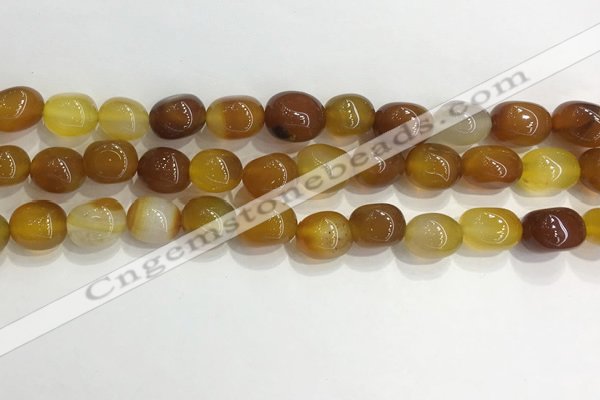 CNG8124 15.5 inches 8*12mm nuggets agate beads wholesale