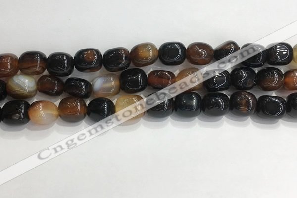 CNG8125 15.5 inches 8*12mm nuggets agate beads wholesale