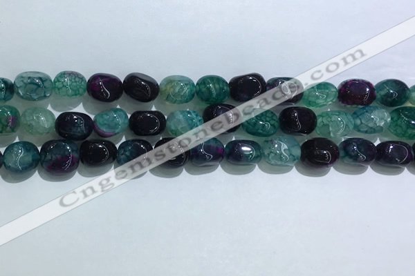 CNG8128 15.5 inches 8*12mm nuggets agate beads wholesale