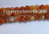 CNG8134 15.5 inches 8*12mm nuggets striped agate beads wholesale