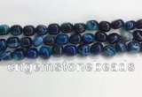 CNG8135 15.5 inches 8*12mm nuggets striped agate beads wholesale