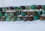 CNG8138 15.5 inches 8*12mm nuggets striped agate beads wholesale