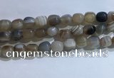 CNG8140 15.5 inches 8*12mm nuggets striped agate beads wholesale