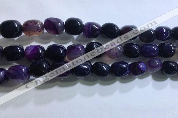 CNG8152 15.5 inches 10*14mm nuggets agate beads wholesale