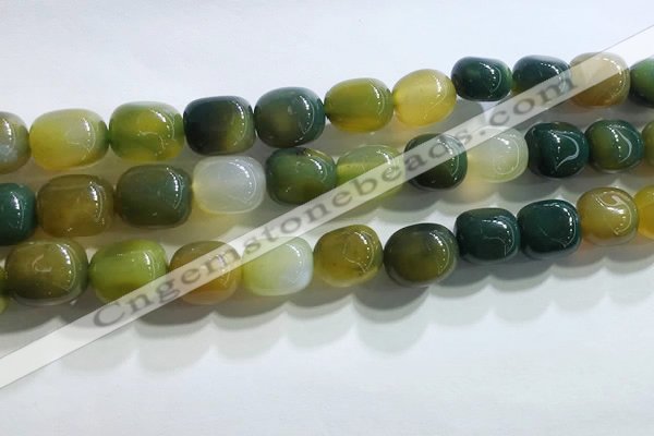 CNG8157 15.5 inches 10*14mm nuggets agate beads wholesale