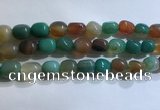 CNG8158 15.5 inches 10*14mm nuggets agate beads wholesale