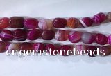 CNG8187 15.5 inches 10*14mm nuggets striped agate beads wholesale