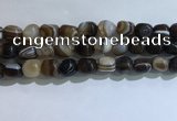 CNG8196 15.5 inches 10*14mm nuggets striped agate beads wholesale