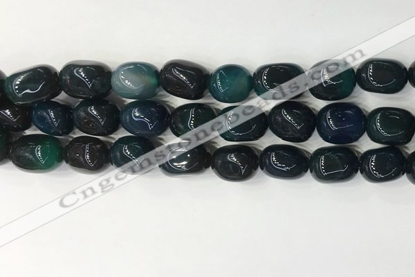 CNG8216 15.5 inches 12*16mm nuggets agate beads wholesale