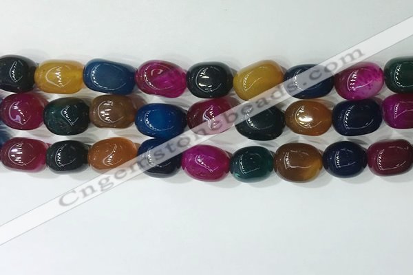 CNG8221 15.5 inches 12*16mm nuggets agate beads wholesale