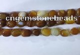 CNG8226 15.5 inches 12*16mm nuggets striped agate beads wholesale