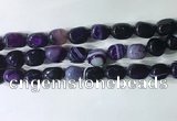 CNG8227 15.5 inches 12*16mm nuggets striped agate beads wholesale