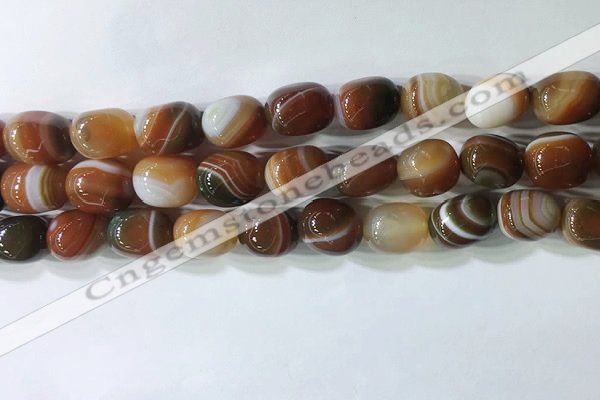 CNG8238 15.5 inches 12*16mm nuggets striped agate beads wholesale
