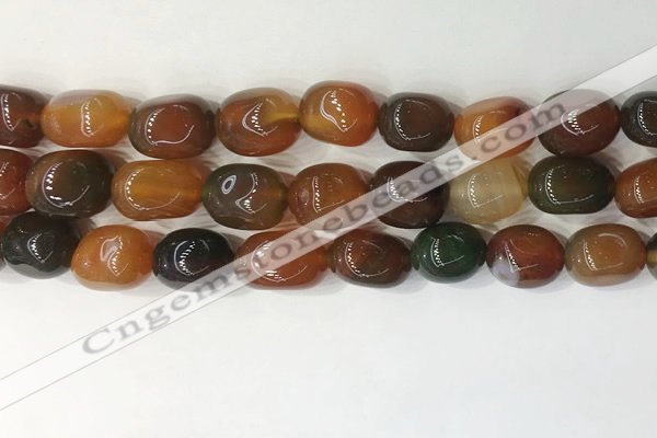 CNG8251 15.5 inches 13*18mm nuggets agate beads wholesale