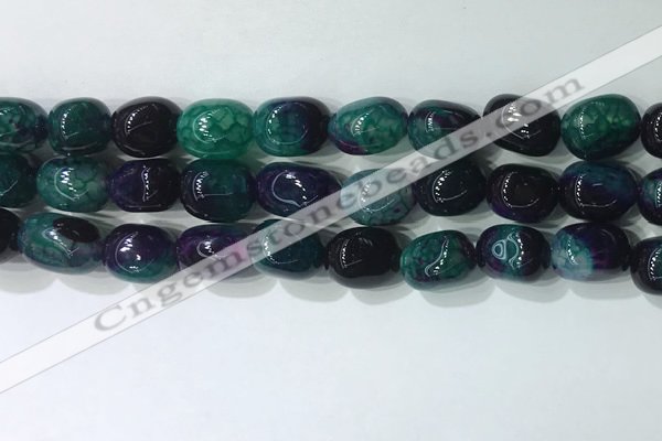 CNG8263 15.5 inches 13*18mm nuggets agate beads wholesale