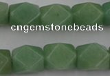 CNG830 15.5 inches 13*18mm faceted nuggets green aventurine beads