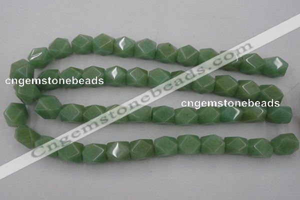 CNG830 15.5 inches 13*18mm faceted nuggets green aventurine beads