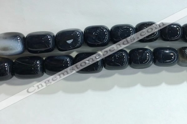 CNG8302 15.5 inches 15*20mm nuggets agate beads wholesale