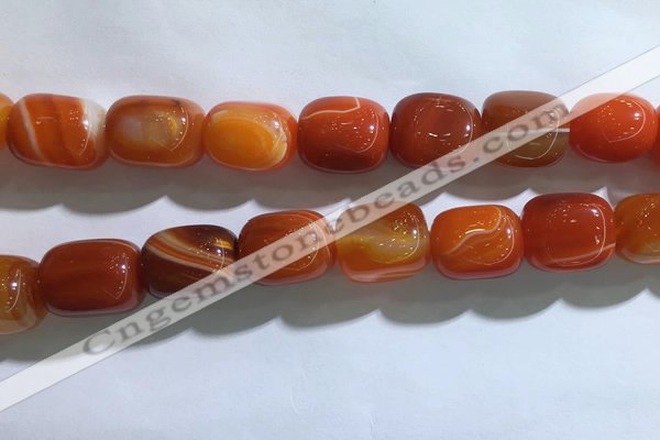 CNG8314 15.5 inches 15*20mm nuggets striped agate beads wholesale