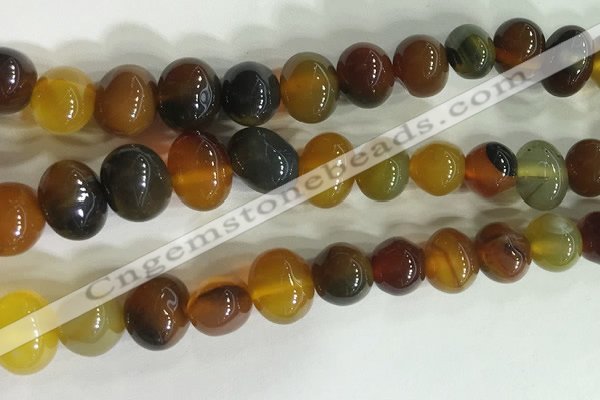 CNG8336 15.5 inches 10*12mm nuggets agate beads wholesale