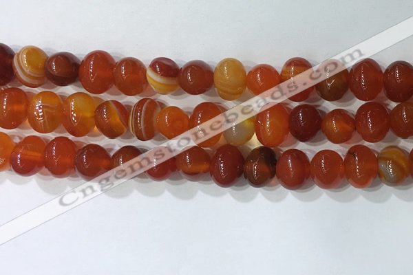 CNG8347 15.5 inches 10*12mm nuggets striped agate beads wholesale