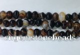 CNG8352 15.5 inches 10*12mm nuggets striped agate beads wholesale