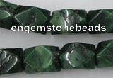 CNG838 15.5 inches 13*18mm faceted nuggets African jade beads