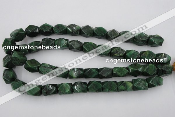 CNG838 15.5 inches 13*18mm faceted nuggets African jade beads