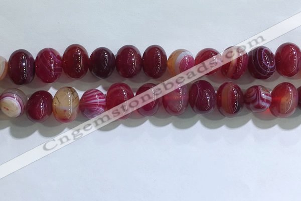 CNG8382 15.5 inches 12*16mm nuggets striped agate beads wholesale