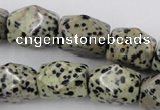 CNG841 15.5 inches 13*18mm faceted nuggets dalmatian jasper beads