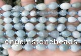 CNG8509 15.5 inches 6*8mm - 8*12mm faceted nuggets aquamarine beads