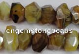 CNG851 15.5 inches 12*18mm – 13*22mm faceted nuggets agate beads