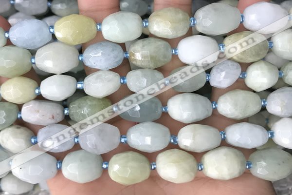 CNG8514 15.5 inches 12*14mm - 13*18mm faceted nuggets aquamarine beads