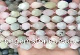 CNG8516 15.5 inches 8*12mm - 10*15mm faceted nuggets morganite beads