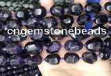 CNG8519 15.5 inches 12*16mm - 15*20mm faceted nuggets amethyst beads