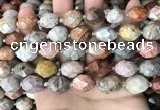 CNG8527 15.5 inches 12*16mm - 13*18mm faceted nuggets fossil coral beads