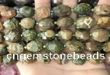 CNG8540 15.5 inches 10*14mm - 12*16mm faceted nuggets rhyolite beads