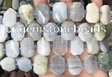 CNG8550 15.5 inches 13*18mm - 15*25mm faceted freeform aquamarine beads