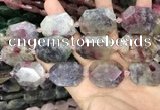 CNG8558 22*30mm - 25*35mm faceted freeform tourmaline beads