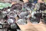 CNG8560 22*30mm - 25*35mm faceted freeform tourmaline beads