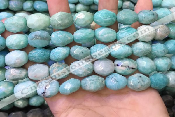 CNG8568 12*16mm - 13*18mm faceted nuggets amazonite beads