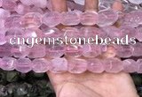 CNG8579 13*18mm - 15*20mm faceted nuggets rose quartz beads