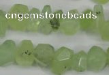 CNG858 15.5 inches 11*15mm faceted nuggets prehnite beads wholesale