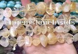 CNG8591 12*16mm - 13*18mm faceted nuggets citrine gemstone beads