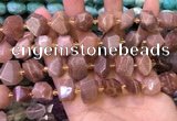 CNG8596 12*16mm - 13*18mm faceted nuggets moonstone beads