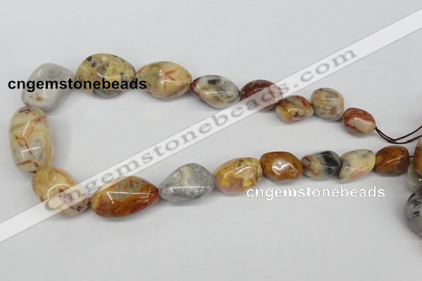 CNG86 15.5 inches 12*14mm - 25*30mm nuggets agate gemstone beads