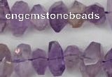 CNG860 15.5 inches 8*12mm – 12*20mm faceted nuggets amethyst beads