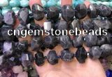 CNG8600 12*16mm - 13*18mm faceted nuggets labradorite beads