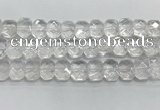 CNG8610 10*13mm - 12*16mm faceted freeform white crystal beads