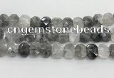 CNG8612 10*13mm - 12*16mm faceted freeform cloudy quartz beads